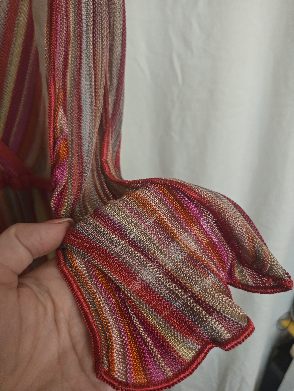 ⭐Missoni Striped V-Neck Sleeveless Dress in Pink, Red, Tan 4 - Picture 6 of 16